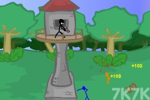 《火柴人坚守塔楼H5》游戏截图4 《火柴人坚守塔楼H5》游戏截图4