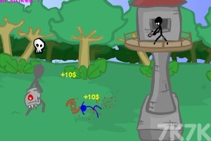 《火柴人坚守塔楼H5》游戏截图2 《火柴人坚守塔楼H5》游戏截图2