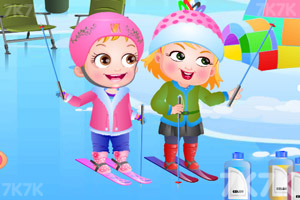 《可爱宝贝冬日乐趣》游戏截图1 《可爱宝贝冬日乐趣》游戏截图1