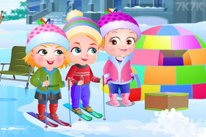 《可爱宝贝冬日乐趣》游戏截图2 《可爱宝贝冬日乐趣》游戏截图2