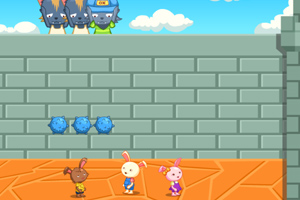 《小兔子躲刺球》游戏截图1 《小兔子躲刺球》游戏截图1