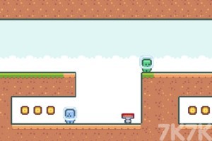 《蓝绿小怪大冒险2》游戏截图1 《蓝绿小怪大冒险2》游戏截图1