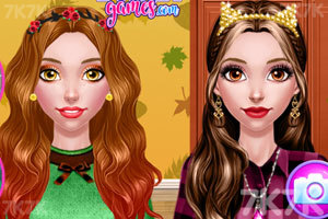 《女孩的秋季化妆》游戏截图2 《女孩的秋季化妆》游戏截图2