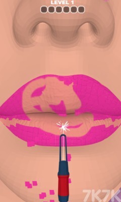 《美丽唇彩化妆》游戏截图1 《美丽唇彩化妆》游戏截图1