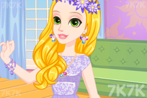 《喜爱紫服饰的女孩》游戏截图1 《喜爱紫服饰的女孩》游戏截图1