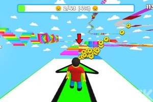 《空中彩道跑酷》游戏截图3 《空中彩道跑酷》游戏截图3