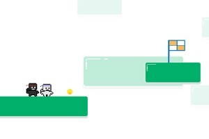 《黑白小人飞行》游戏截图1 《黑白小人飞行》游戏截图1