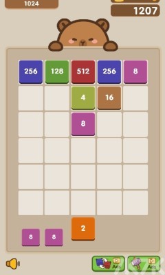 《水豚合并方块》游戏截图2 《水豚合并方块》游戏截图2