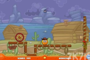 《拯救橙子牛仔冒险H5》游戏截图3 《拯救橙子牛仔冒险H5》游戏截图3