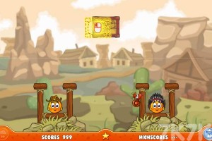 《拯救橙子牛仔冒险H5》游戏截图1 《拯救橙子牛仔冒险H5》游戏截图1