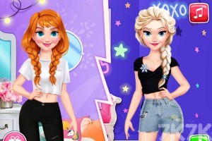 《双胞胎时尚比拼》游戏截图1 《双胞胎时尚比拼》游戏截图1