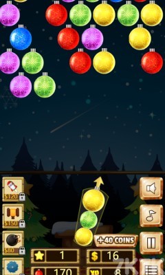 《圣诞节泡沫泡泡龙》游戏截图2 《圣诞节泡沫泡泡龙》游戏截图2
