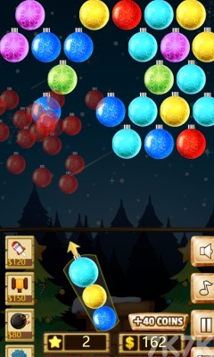 《圣诞节泡沫泡泡龙》游戏截图3 《圣诞节泡沫泡泡龙》游戏截图3