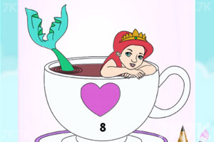 《宝贝爱丽的绘画课》游戏截图1 《宝贝爱丽的绘画课》游戏截图1