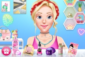 《金发少女变装》游戏截图1 《金发少女变装》游戏截图1