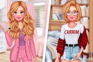 姐妹双重风格穿搭