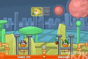 《拯救橙子太空旅行H5》游戏截图1 《拯救橙子太空旅行H5》游戏截图1