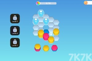 《翻转消除六边形》游戏截图1 《翻转消除六边形》游戏截图1