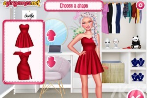 《设计天鹅绒连衣裙》游戏截图1 《设计天鹅绒连衣裙》游戏截图1