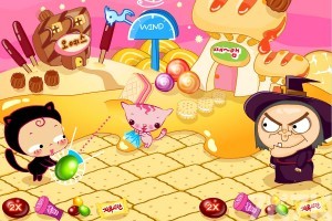 《小黑花花女巫糖果大战》游戏截图1 《小黑花花女巫糖果大战》游戏截图1