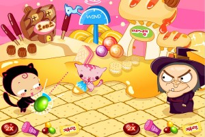 小黑花花女巫糖果大战