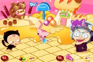 《小黑花花女巫糖果大战》游戏截图4 《小黑花花女巫糖果大战》游戏截图4