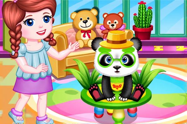 照顾宠物熊猫