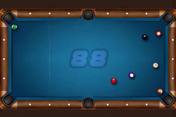 迷人的台球桌