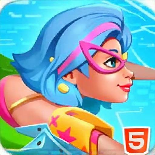 女孩游泳池游泳