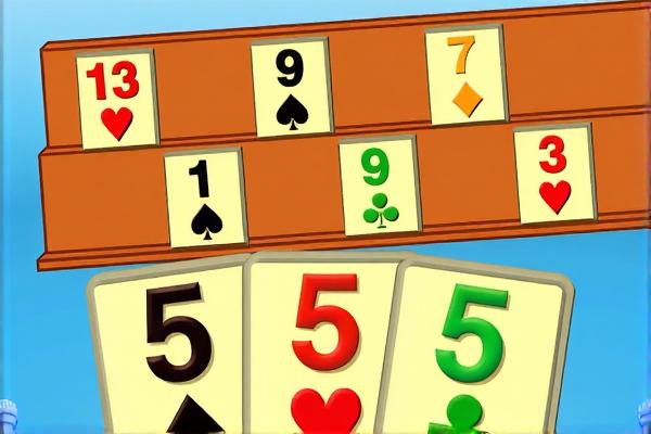 金字塔纸牌相加