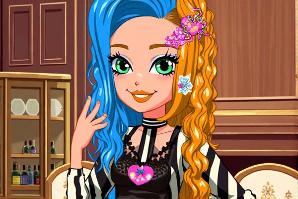 乔乔的个性发型