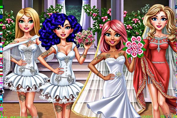 天后的婚礼装扮