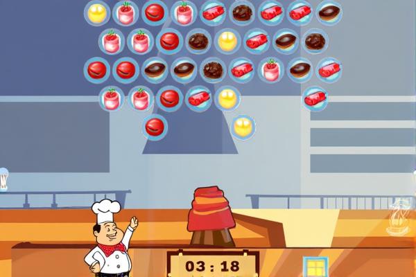 快乐的厨师泡沫