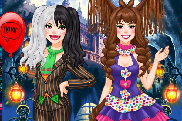 女孩万圣节的发型