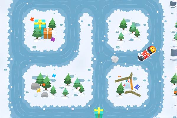 圣诞爷爷滑雪橇选关版