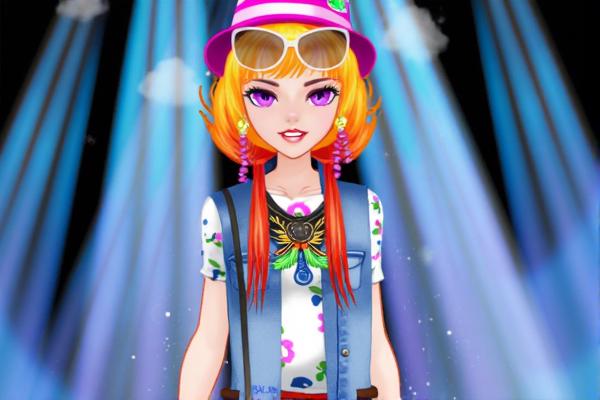 时尚摇滚女孩换装