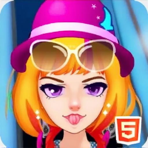 时尚摇滚女孩换装