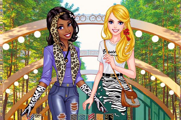 酷爱豹纹的女孩