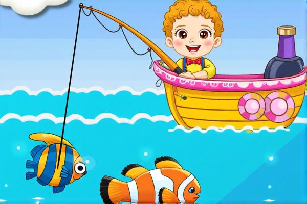 宝贝钓鱼