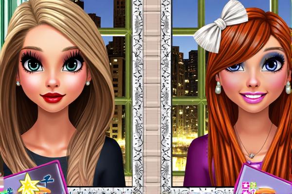 靓丽女孩的装扮