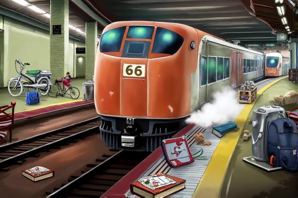 混乱的城市地铁