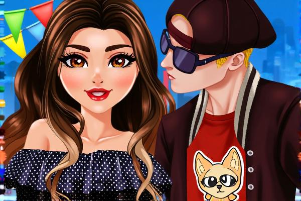 漂亮夫妇去春游