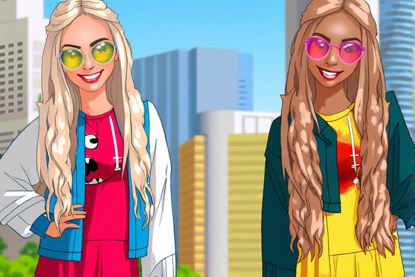 美丽的长发女孩