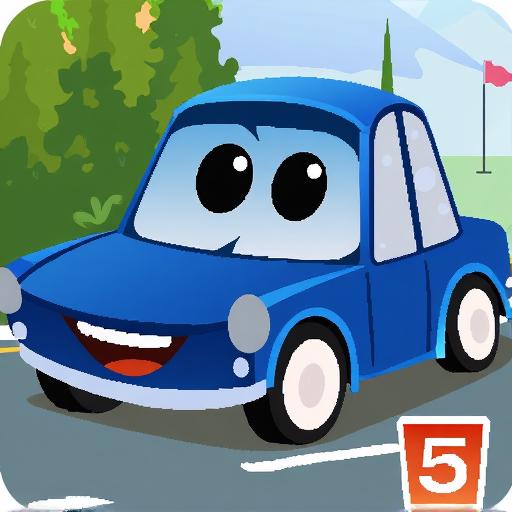 卡通小车拼拼看