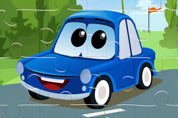 卡通小车拼拼看