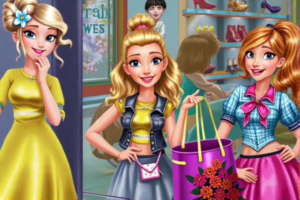 疯狂购物的女孩