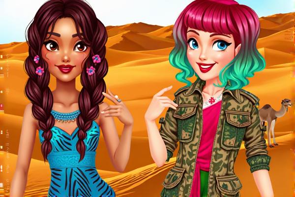 时尚女孩的旅行