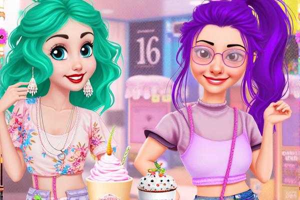 爱喝饮料的女孩