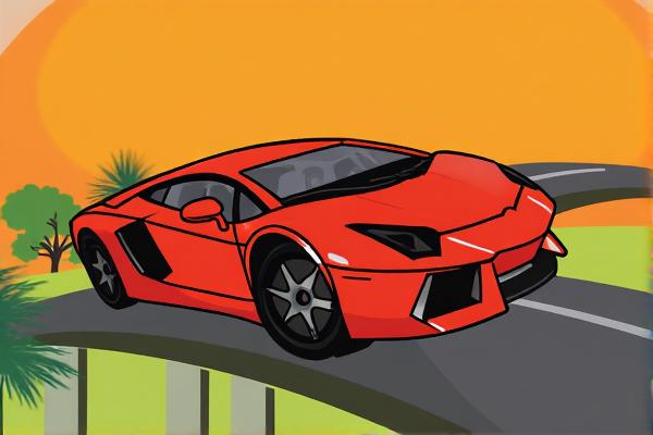 兰博基尼填颜色