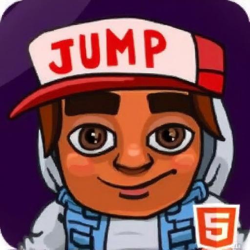 滑板少年向上跳